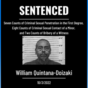 William Quintana-Doizaki Sentenced