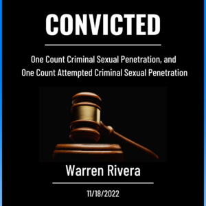 Warren Rivera Conviction