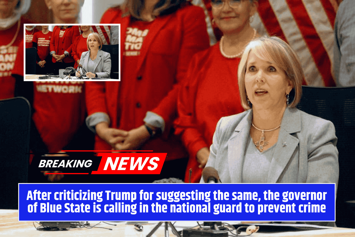 After criticizing Trump for suggesting the same, the governor of Blue State is calling in the national guard to prevent crime