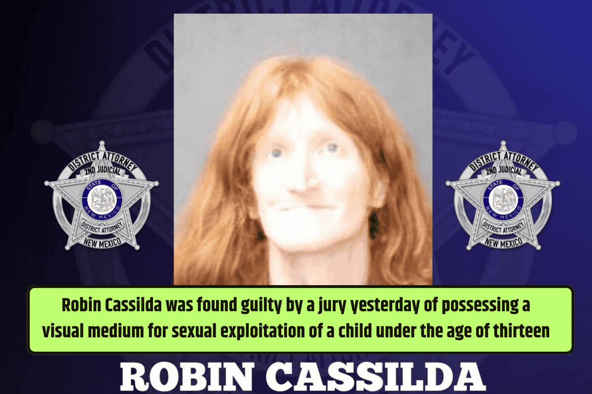Robin Cassilda was found guilty by a jury yesterday of possessing a visual medium for sexual exploitation of a child under the age of thirteen