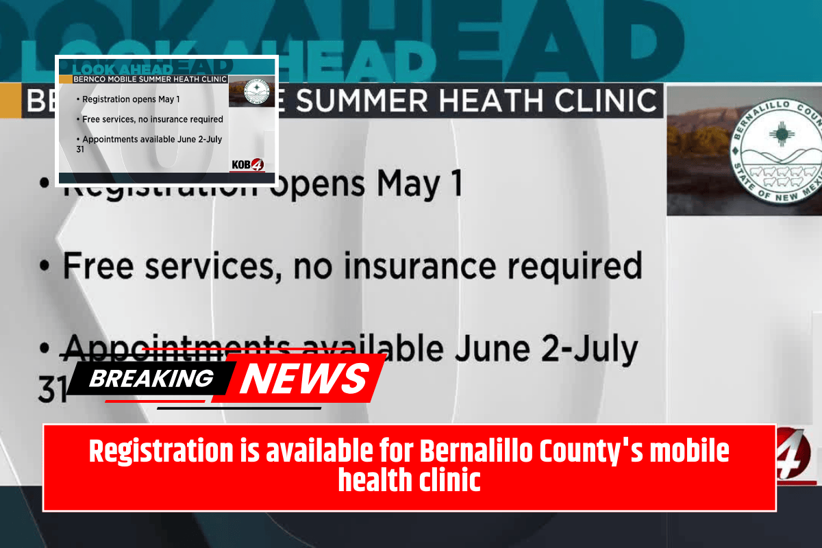 Registration is available for Bernalillo County's mobile health clinic